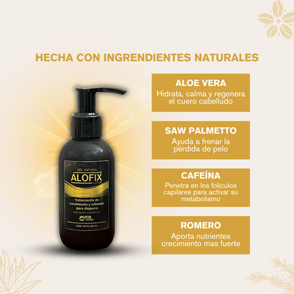 Gel de Volumen y Crecimiento Capilar 🧴- 125ml ALOFIX