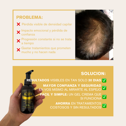 Gel de Volumen y Crecimiento Capilar 🧴- 125ml ALOFIX